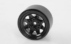 Stamped Steel 1.0 Stock Beadlock Wheel, Black (4)
