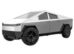 1/24 4WD R/C Cybertruck Silver
With Cyberquad
