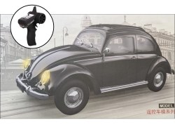 Mini RC VW Beetle, 1/16 Black