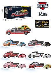 1/64 R/C Tow truck with Beetle - Blue