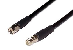 LMR-195 SMA male to SMA female 6 inch antenna cable