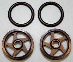 O-Ring Wheels 1.5" Black (2)