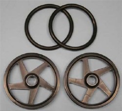 O-Ring Wheels 2" Black (2)