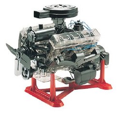 1/4 Visible V8 Engine