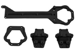 Front and Rear Upper Chassis/Diff Covers, Black