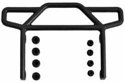 Rear Bumper, Black : Rustler