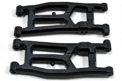 Rear A-arms Black (2): ASC Pro2 SC10, Trophy Rat