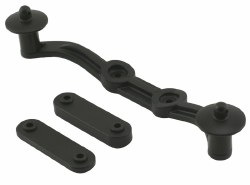Adjustable Height Body Mnts,Black: SLH 4x4, ST 4x4