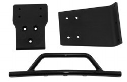 Front Bumper/Skid Plate, Black: SLH 4x4