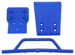 Front Bumper/Skid Plate, Blue: SLH 4x4