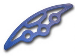 80275 Hi-Impact Fr Bumper Blue Nitro TC3