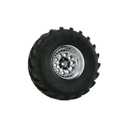 Revolver Crawler Wheels, Wide Base, Chrome