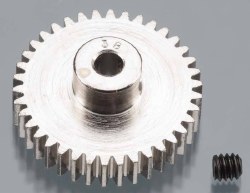 Nickel-Plated 48-Pitch Pinion Gear, 38T
