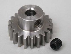 Steel Alloy Motor Pinion Gear 1/8"/.6 Mod, 21T