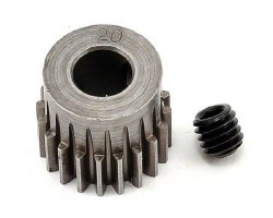 Hard Steel Motor Pinion, 5mm bore / 48P / 20T