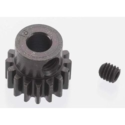 Extra Hard 16 Tooth Blackened Steel 32p Pinion 5mm