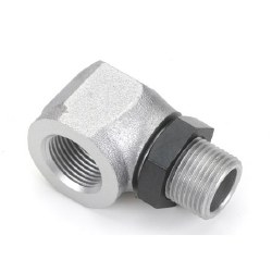 Muffler, Right Angle Adapter with Nut: AG, AH