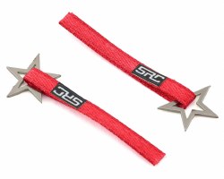 Sideways RC Scale Drift Nylon Tow Strap w/Star Hook (Red) (2)