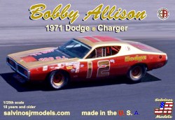 1/25 Bobby Allison 1971 Dodge Charger Flathood Model Kit