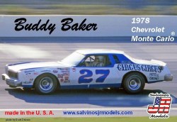 1/25 Buddy Baker #27 1978 Chevrolet Monte Carlo  Model Kit