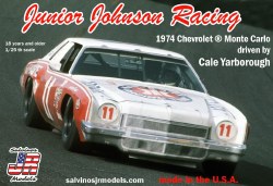 1/25 Junior Johnson Racing #11 Chevy 1974 Monte Carlo-Driver Cale Yarborough Model Kit