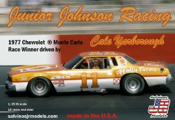 1/25 Junior Johnson Racing #11 Chevy 1977 Monte Carlo - Driver Cale Yarborough Model Kit
