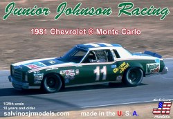 1/25 Junior Johnson Racing 1981 Chevrolet Monte Carlo Driven by Darrell Waltrip Model Kit