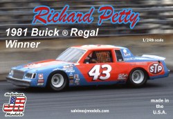 1/24 Richard Petty #43 Buick Regal 1981 Winner Model Kit