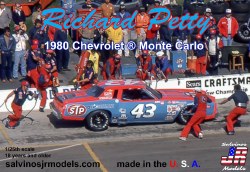 1/25 Richard Petty Racing 1980 Chevrolet Monte Carlo Reverse Paint Model Kit