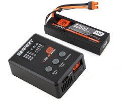 Smart Powerstage Surface Bundle: 5000mAh 2S 50C LiPo Battery (IC3) / 100W S100 Charger