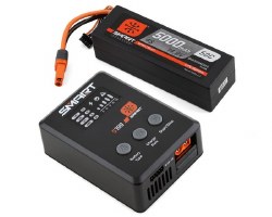 Smart Powerstage Surface Bundle: 5000mAh 4S 50C LiPo Battery (IC5) / 100W S100 Charger