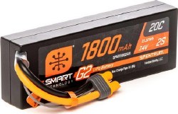 1800mAh 2S 7.4V Smart G2 LiPo 20C Hard Case; IC3