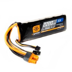 2200mAh 2S 6.6V Smart LiFe Receiver Battery; IC3