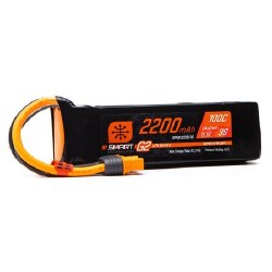 2200mAh 4S 14.8V Smart G2 LiPo 100C; IC3