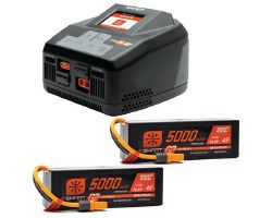 Smart Powerstage 8S Surface Bundle:  (2) G2 5000mAh 4S LiPo IC5 & S2100 Charger