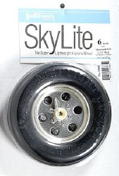 Sky Airflight Wheel w/Treads 6" x 1-3/4"
