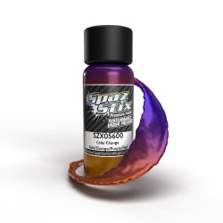 Spaz Stix Color Change Airbrush Ready Paint, Gold/Orange/Purple/Red, 2oz Bottle