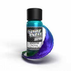 Spaz Stix Color Change Airbrush Ready Paint, Green/Purple/Teal, 2oz Bottle