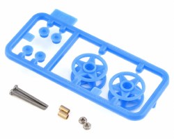 JR Low Friction Plastic Double Rollers (Blue)