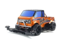 Tamiya 1/32 JR K4 Gambol FM-A Chassis Mini 4WD Kit (Metallic Orange)