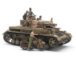 1/35 German Tank Panzerkampfwagen IV Ausf.F & Motorcycle Set North Africa LIMITED EDITION