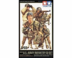 Tamiya 1/48 WWII US Army Infantry GI Figure Set (15)