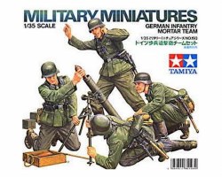 Tamiya 1/35 German Infantry Mortar Team Model