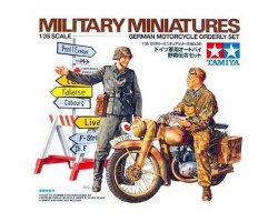 Tamiya 1/35 German Motorcycle Orderly Set Model Kit