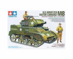 Tamiya 1/35 US Howitzer Motor Carriage M8 w/ 3 Figures