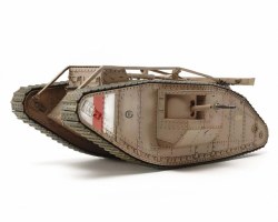WWI British Tank Mk.IV Male 1/35 RC Model Tank Kit (w/Control Unit)