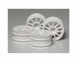 Tamiya Suzuki Swift/M-Chassis Wheels White (4)