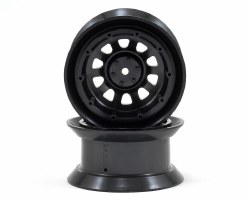 Tamiya Toyota Land Cruiser 40 Wheels (Black) (2) (CR01)