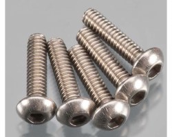 Tamiya Titanium Round Head Socket Screw 2x8mm (5)