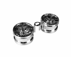 Tamiya 54677 10-Spoke Wheels Chrome Plated GF-01